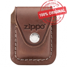 Чохол для запальнички Zippo коричневий із кліпсою LPCB