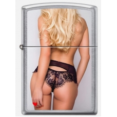 Запальничка бензинова ZIPPO Sexy Blonde Girl in Lingerie - Street Chrome