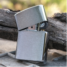 Zippo бензинова запальничка — Soldier Skull Brushed Chrome — 854046