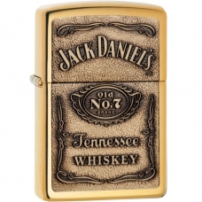 Зажигалка Zippo Jack Daniel's Brass Emblem High Polish Brass 254BJD.428