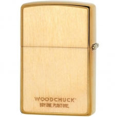 Зажигалка Zippo Woodchuck Birch Emblem Brushed Brass 49082
