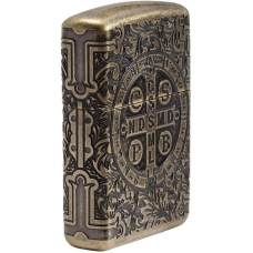 Запальничка Zippo Armor St. Benedict Antique Brass 29719