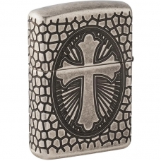 Запальничка Zippo Armor Saint Christopher Antique Silver Plate 49160