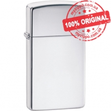 Запальничка Zippo Slim High Polish Chrome 1610